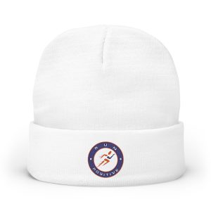 Stylish Knit Beanie with Embroidered Logo for Outdoor Adventures, Winter Accessories, Gift for Him/Her, Cozy Headwear, Running Enthusiasts