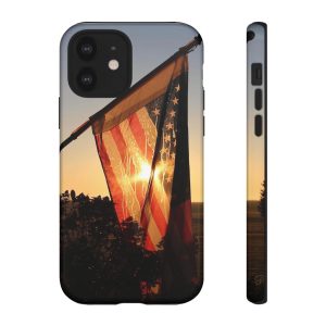 American Flag Tough Phone Case, Durable Case, Patriotic Gift, USA Pride, Flag Accessories, Summer BBQ, Independence Day