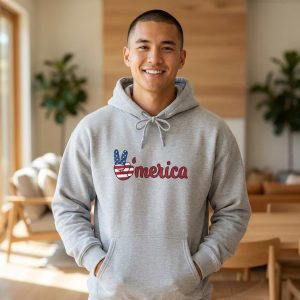 Peace America Hoodie | Peace Sign USA Graphic, Patriotic Vibes