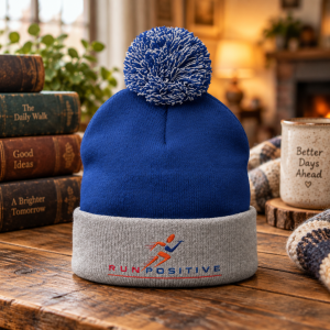 Embroidered Athletics Logo Pom-Pom Knit Cap