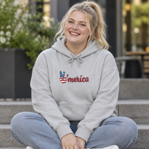 Peace America Hoodie | Peace Sign USA Graphic, Patriotic Vibes